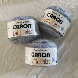 Caron Latte Cakes Yarn in Blueberry - Pack of 3